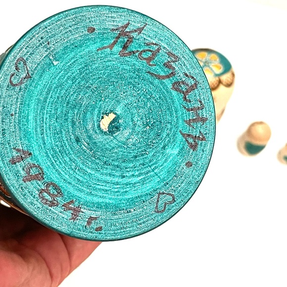 Russian Nesting Doll Matryoshka Vintage Had Painted Luxury Decor 5 pieces 1984 - Picture 13 of 14